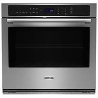 Maytag 27" 4.3 Cu. Ft. True Convection Electric Wall Oven (MOES6027LZ) - Stainless Steel