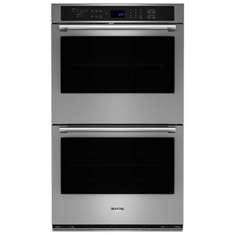 Maytag 30" 10.0 Cu. Ft. Double True Convection Electric Wall Oven (MOED6030LZ) - Stainless Steel
