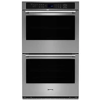 Maytag 30" 10.0 Cu. Ft. Double True Convection Electric Wall Oven (MOED6030LZ) - Stainless Steel