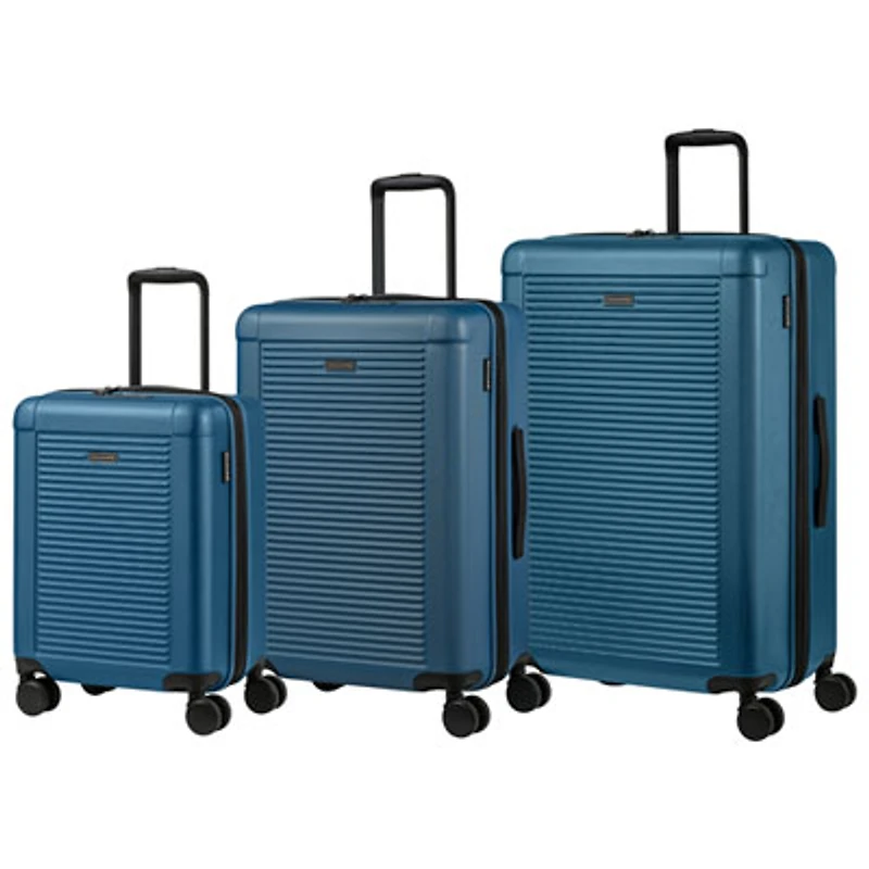Champs Aria Collection 3-Piece Hard Side Expandable Luggage Set - Blue