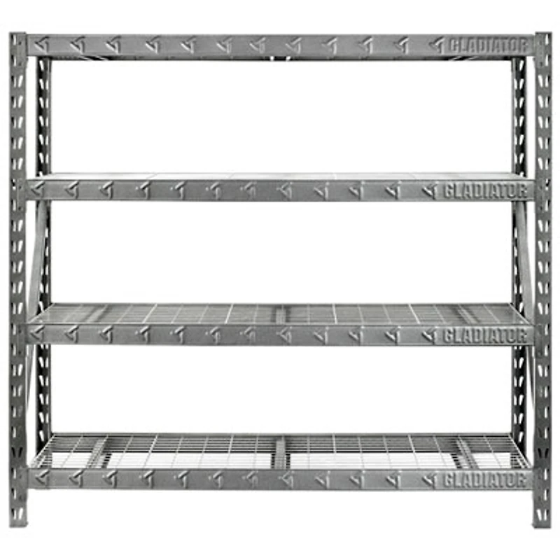 Gladiator Rack Shelving Unit (GARS774SZG) - Hammered Granite