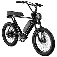 SWFT Zip X 500W Electric Fat Tire Bike with up to 59.5km Battery Life - Black - Only at Best Buy