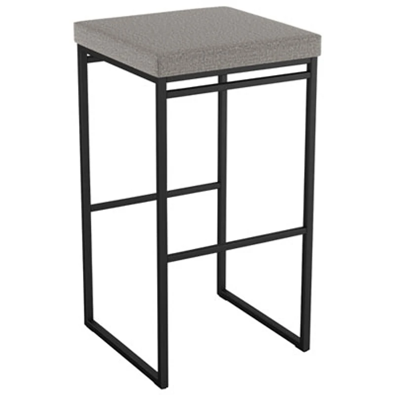 Easy Contemporary Counter Height Barstool - Silver Grey/Black