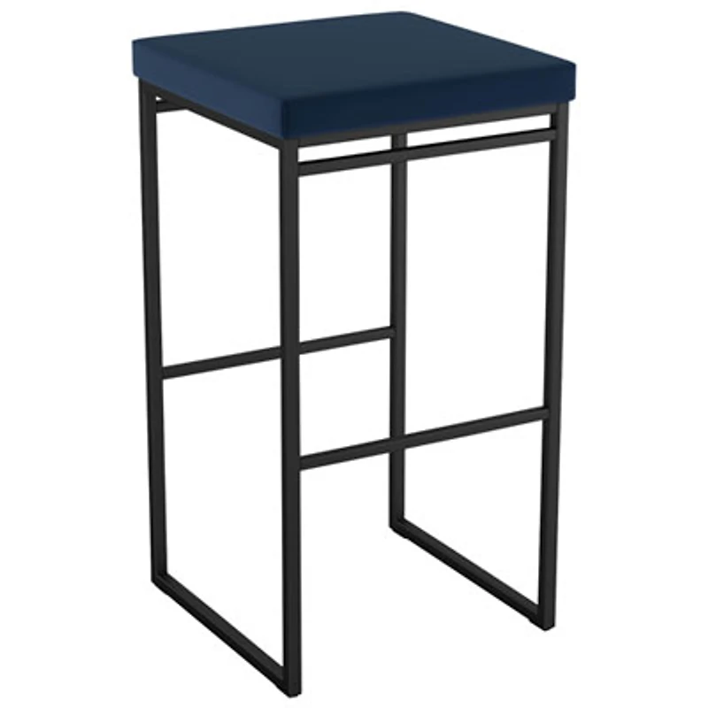 Easy Contemporary Bar Height Barstool - Blue/Black