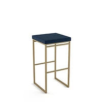 Easy Contemporary Bar Height Barstool - Blue/Golden