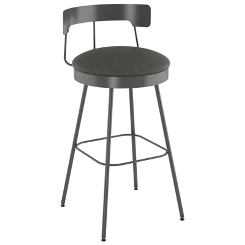 Monza Contemporary Counter Height Barstool - Dark Grey/Dark Grey