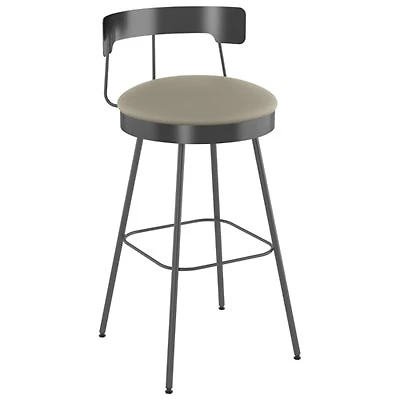 Monza Contemporary Counter Height Barstool - Greige/Dark Grey