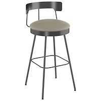 Monza Contemporary Counter Height Barstool - Greige/Dark Grey