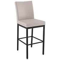 Perry Traditional Counter Height Barstool - Cream/Black