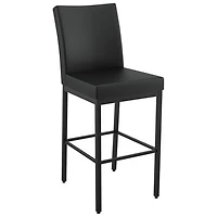 Perry Traditional Bar Height Barstool - Black/Black