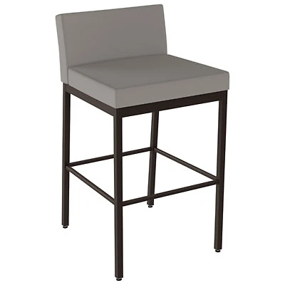 Fairfield Plus Contemporary Bar Height Barstool - Taupe Grey/Brown