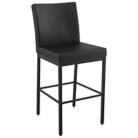 Perry Plus Traditional Bar Height Barstool - Black/Black