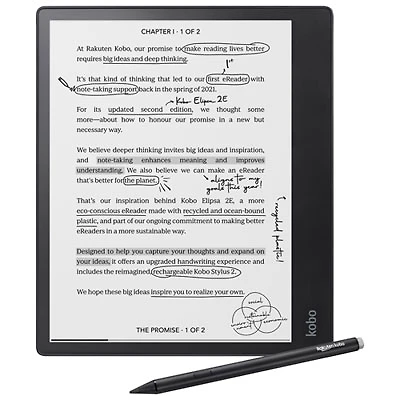 Kobo Elipsa 2E 10.3" Digital eReader with Stylus 2