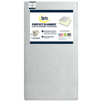 Serta Perfect Slumber Crib and Toddler Mattress