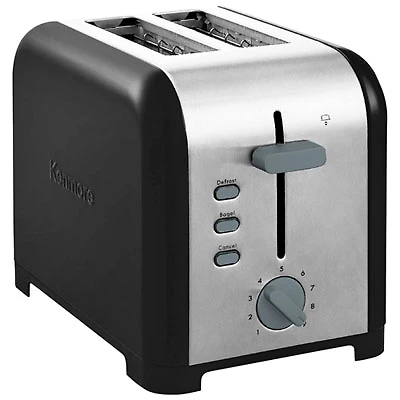 Kenmore Wide-Slot - 2-Slice - Black/Silver