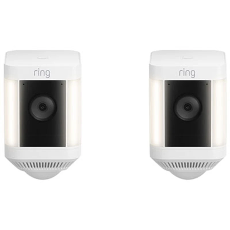 Ring Spotlight Cam Plus Wire-Free Outdoor 1080p Full HD IP Camera - 2 Pack - White