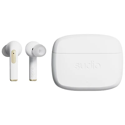 Sudio Audio N2 PRO In-Ear Noise Cancelling True Wireless Earbuds - White