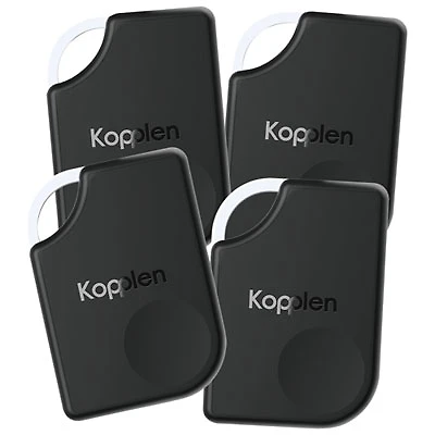 Kopplen OmniTag Essential Locator Item Tracker with Apple FindMy - 4 Pack - Black
