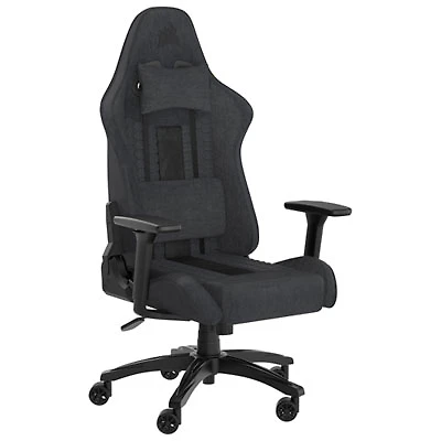 Corsair TC100 RELAXED Ergonomic Fabric Gaming Chair (2023) - Grey/Black