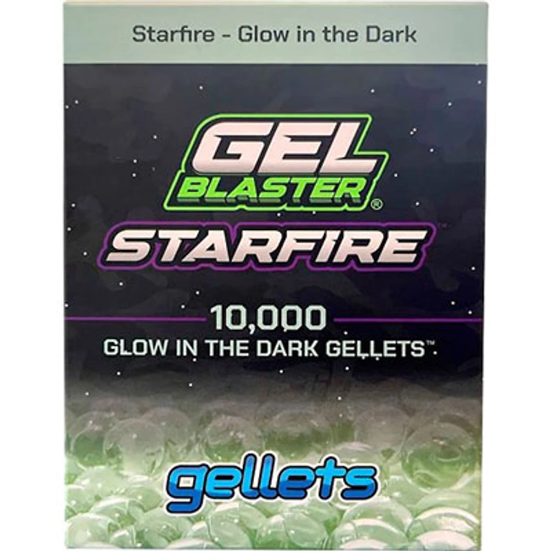 Gel Blaster StarFire Glow-In-The-Dark Gellets - 10,000 Pack - Purple