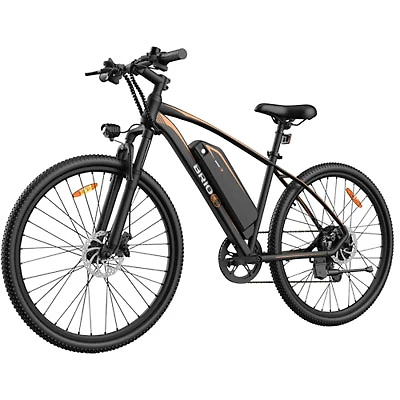 Gyrocopters Brio 350W Electric Mountain Bike with up to 60km Battery Range - Black - Only at Best Buy