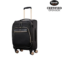 Open Box - Samsonite Mobile Solution 16" Soft Side 4-Wheeled Expandable Carry-On Luggage - Black