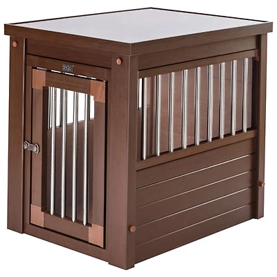 New Age Pet InnPlace Pet Crate & End Table - Medium - Russet