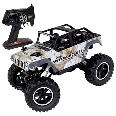 NKOK Jeep Wrangler Unlimited Realtree RC Rock Crawler 1/14 Scale (81492) - White/Brown
