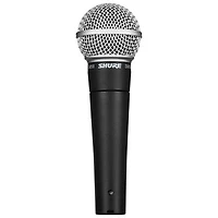 Shure SM58-LC Dynamic Vocal XLR Microphone - Black