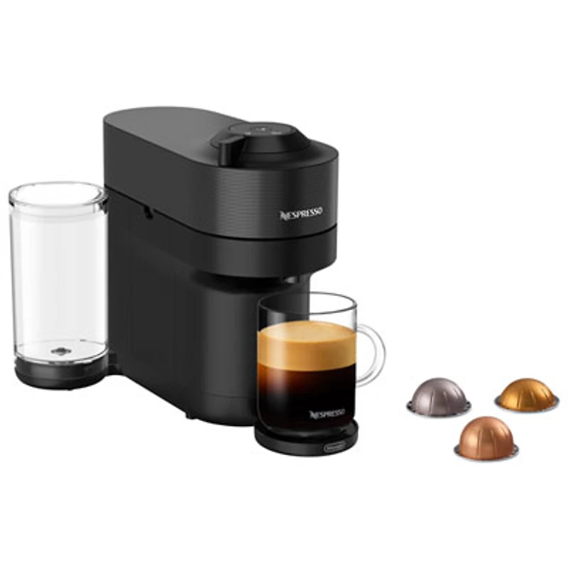Nespresso Vertuo Pop+ Coffee & Espresso Machine by De'Longhi - Liquorice Black