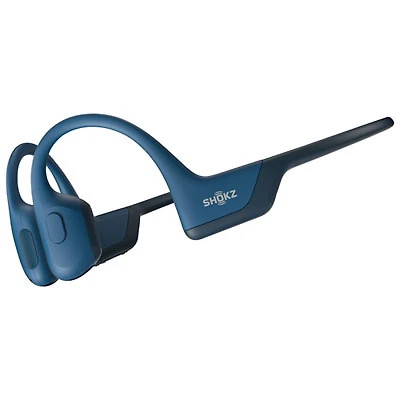 Shokz OpenRun Pro Bone Conduction Open-Ear Bluetooth Headphones - Steel Blue - Only at Best Buy