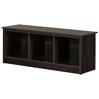 Toza Contemporary Entryway Bench - Rubbed Black