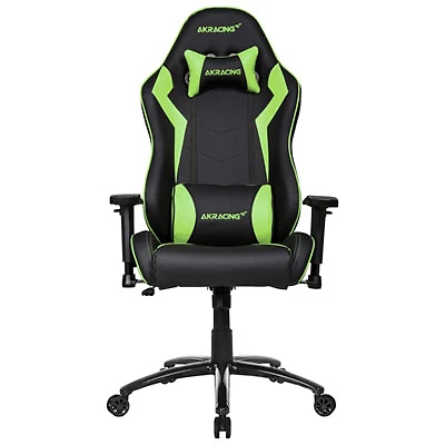 AKRacing Core SX Ergonomic Faux Leather Gaming Chair - Black/Green