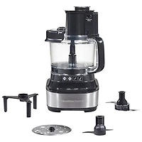 Hamilton Beach Stack & Snap Food Processor - 10-Cup - 500-Watt - Black
