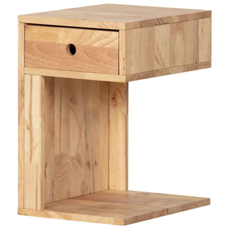 Kodali Modern Rectangular End Table - Natural Wood