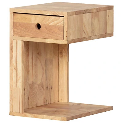 Kodali Modern Rectangular End Table - Natural Wood