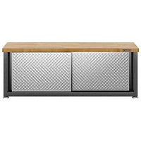 Gladiator Steel Shoe Storage Bench Cabinet (GAGB54SBJG) - Silver Tread