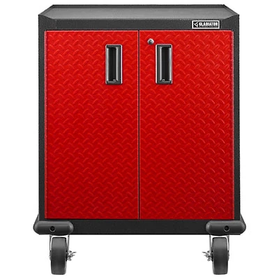 Gladiator Heavy Duty Welded Steel Modular GearBox Cabinet (GAGB272DLR) - Red Tread