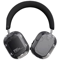 Defunc MONDO Over-Ear Noise Cancelling Bluetooth Headphones - Black/Clear