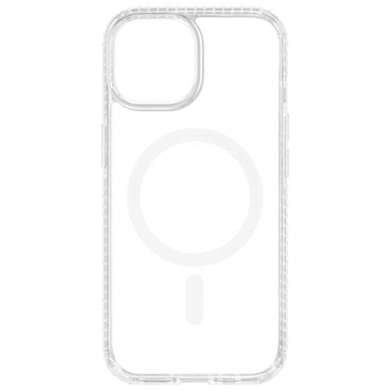 Insignia Fitted Hard Shell Case with MagSafe for iPhone 15 - Clear