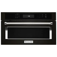 Open Box - KitchenAid Over-the-Range Convection Microwave - 1.4 Cu. Ft. - Black Stainless - Perfect Condition