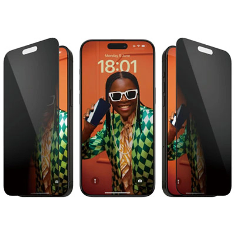 PanzerGlass Privacy Glass Screen Protector for iPhone 15 Pro Max