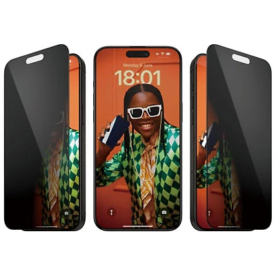 PanzerGlass Privacy Glass Screen Protector for iPhone 15 Pro Max