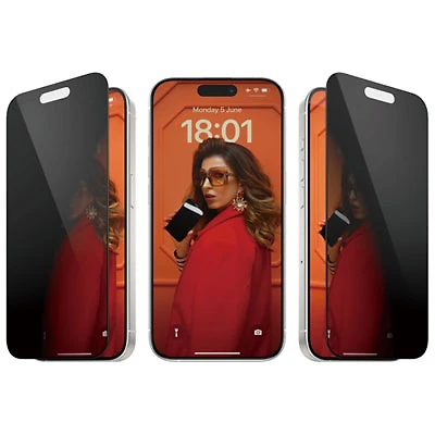 PanzerGlass Privacy Glass Screen Protector for iPhone 15 Pro