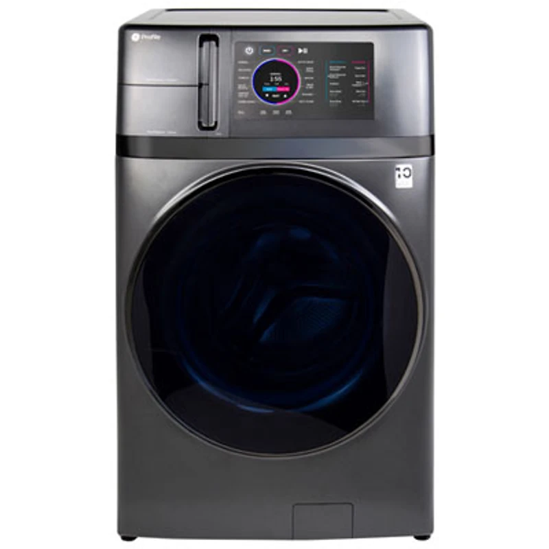 GE 5.5 Cu. Ft. UltraFast Electric Washer & Dryer Combo (PFQ97HSPVDS) - Carbon Graphite