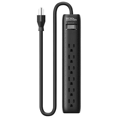 Best Buy Essentials 1080J 6-Outlet Surge Protector (BE-H206-C) - Only at Best Buy