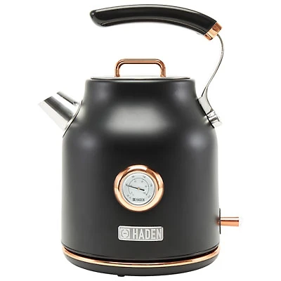 Haden Dorset Electric Kettle - 1.7L - Black/Copper