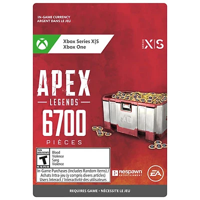 APEX Legends: 6700 Coins (Xbox Series X|S / Xbox One) - Digital Download