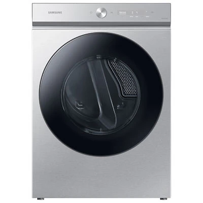 Open Box - Samsung 7.6 Cu. Ft. Electric Steam Dryer (DVE53BB8700TAC) - Silver Steel - Scratch & Dent