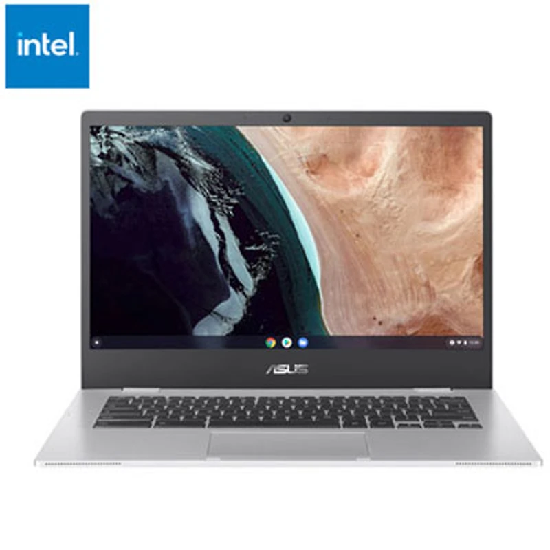 Open Box - ASUS CX1 14" Chromebook - Transparent Silver (Intel Celeron N4500/64GB eMMc/8GB RAM/ChromeOS)